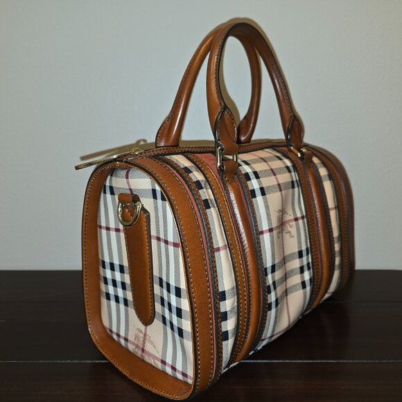 Burberry - Alchester Haymarket Check Bowling Bag - Picture 3 of 7